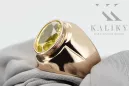 Vintage Jewlery Ring Yellow Peridot Original Vintage 14K Rose Gold vrc296r
